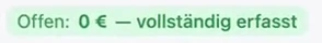 RentaS Darlehen: Offen 0 Euro, vollständig erfasst.