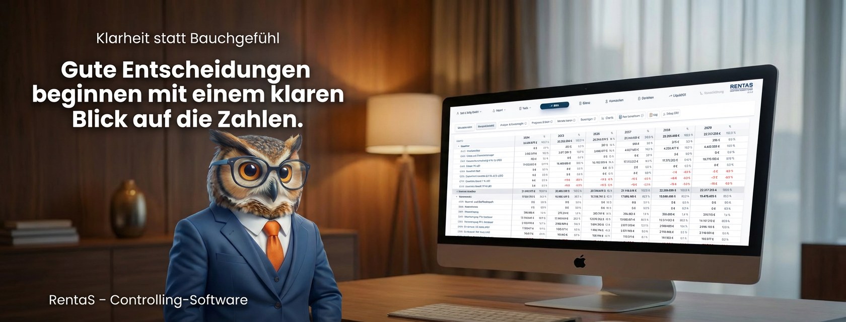 Rento - Controlling-Software RentaS auf iMac